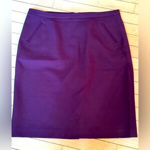 LOFT Deep Purple Midi Skirt